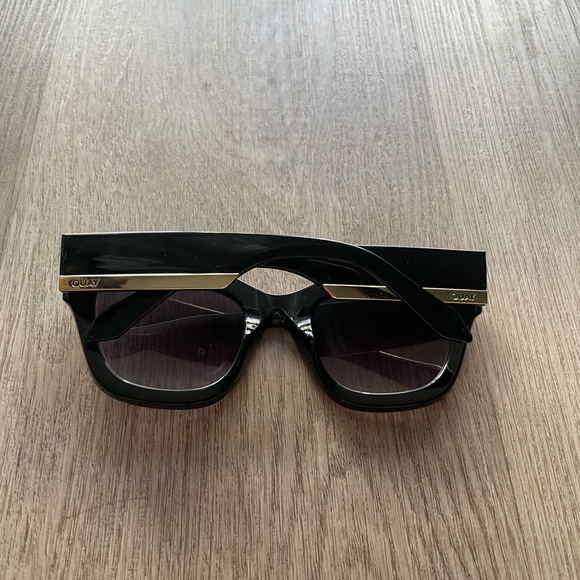 quay australia by the way black oversized chic square sunglasses eyewear NEW - Picture 3 of 6